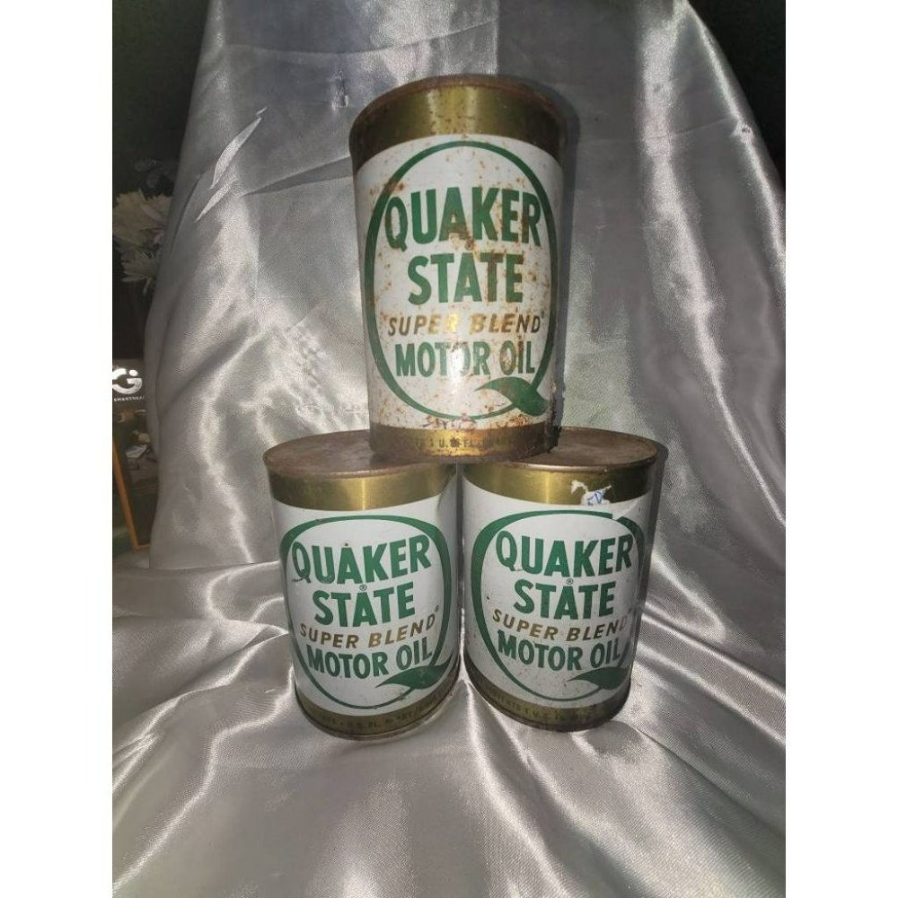 Vintage Oil  Quaker State Super Blend Motor Oil